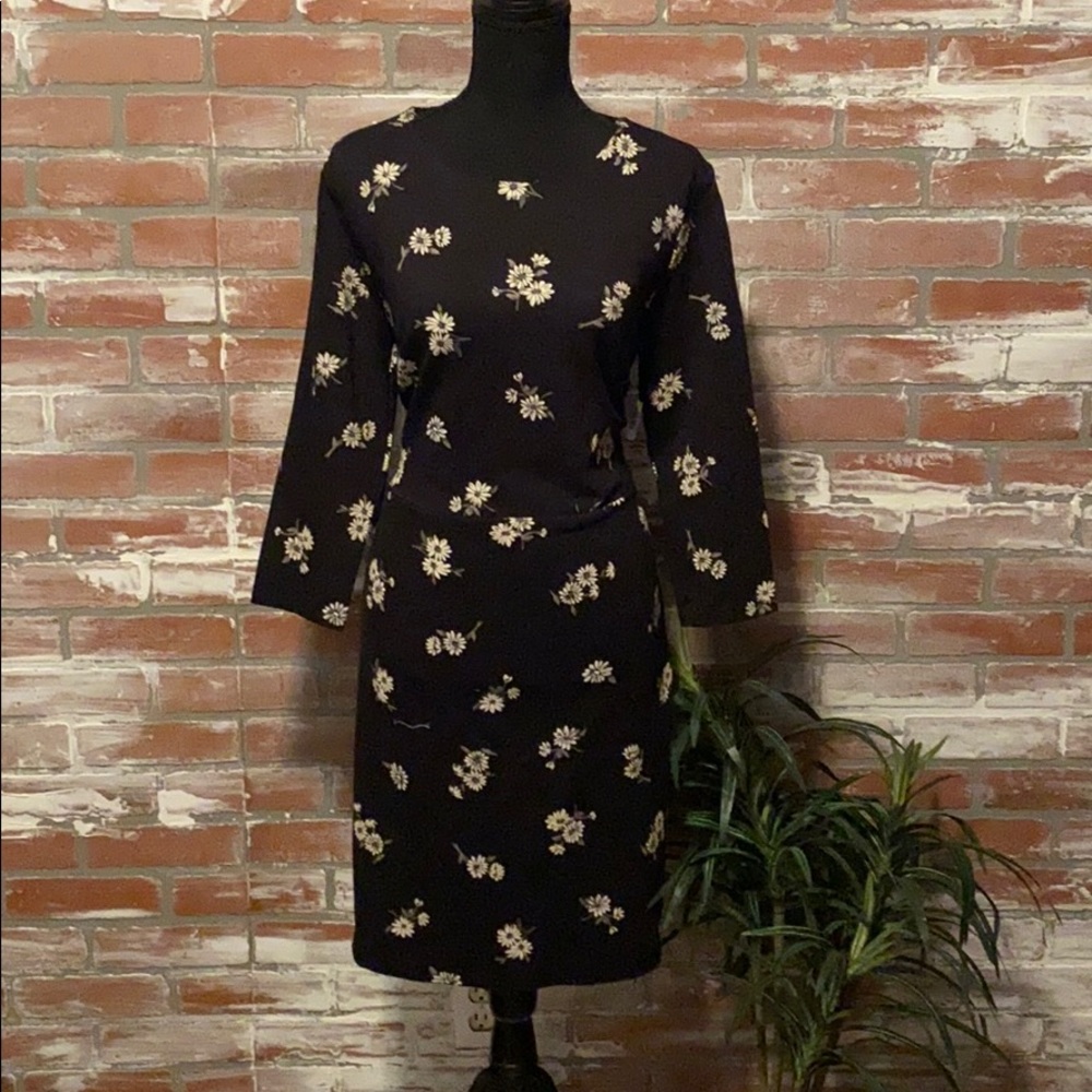 Long sleeve black dress